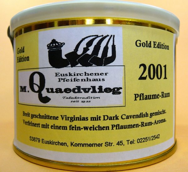 Goldedition * 2001 * Pflaume-Rum * 100g