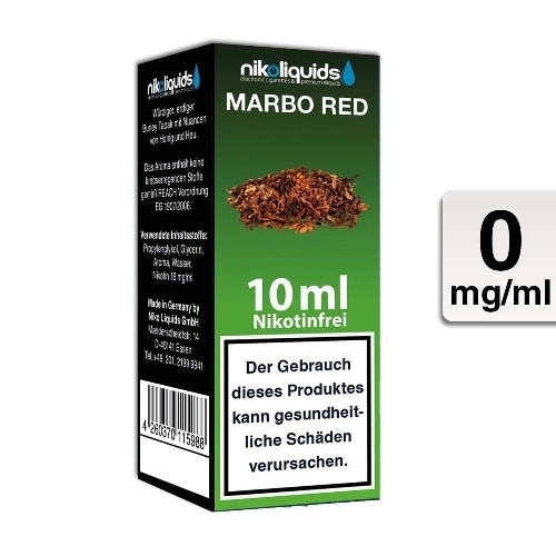 E-Liquid NIKOLIQUIDS Marbo Red 0 mg