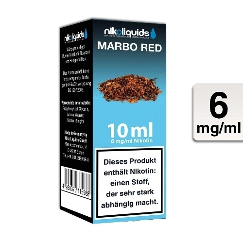E-Liquid NIKOLIQUIDS Marbo Red 6 mg