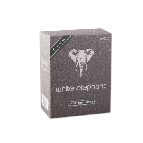 Pfeifenfilter WHITE ELEPHANT Superflow Meerschaum/Kohle 9mm 150 Stk (314)