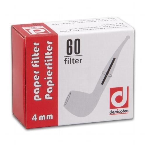 Pfeifenfilter DENICOTEA 4 mm 60 Stück (5544)