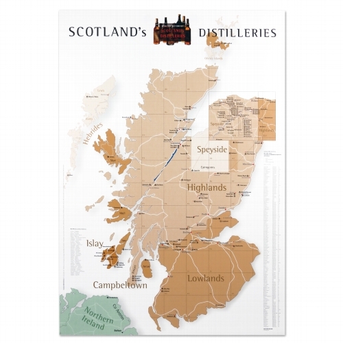 Poster Schottlands Destillerien