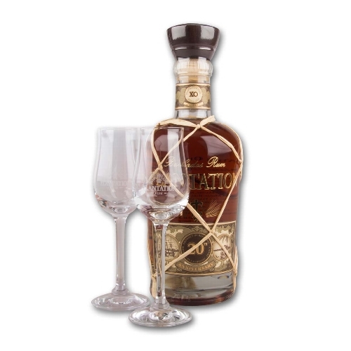 Rum Plantation Barbados Extra Old Anniversaire 40% + 2 Gläser, 700ml