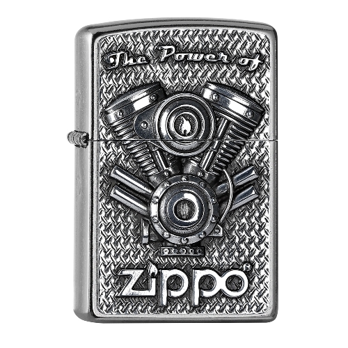 ZIPPO Street chrom V Motor 2005714