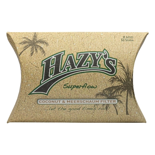 Pfeifenfilter HAZY'S Coconut & Meerschaum 6 mm 50 Stück