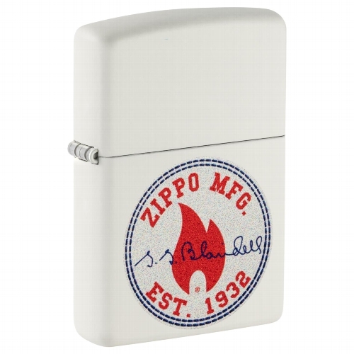 ZIPPO weiß matt Zippo Design mit Handy Halter 2007599