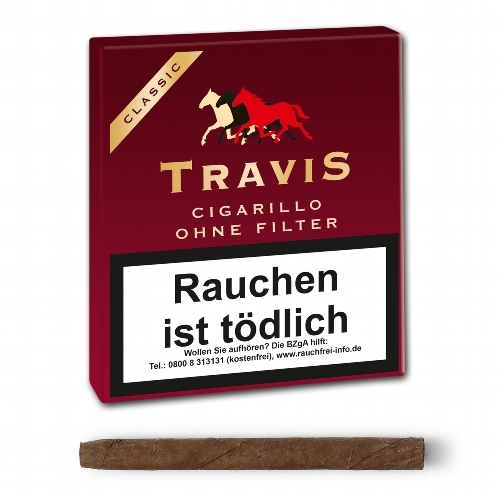 TRAVIS Cigarillo Classic ohne Filter (Aromatic), 20er Schachtel