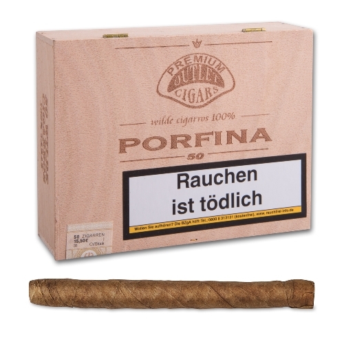 PORFINA Wilde Cigarros Sumatra, 50er Kiste