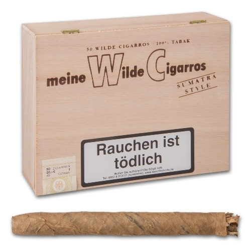 MEINE WILDE Cigarros Sumatra, 50er Kiste