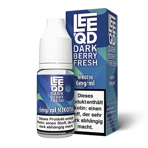 E-Liquid LEEQD Fresh Dark Berry 6mg 50 PG / 50 VG, 10ml